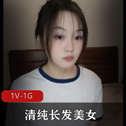 清纯长发美女拍摄大肚子照片的中年女性，经过多小时的弄拍，使用1V-1G相机